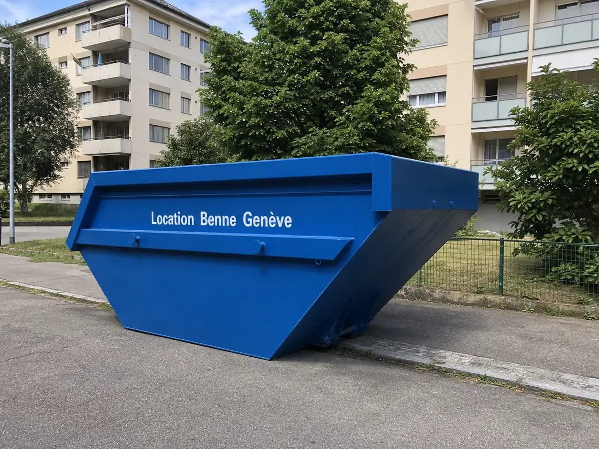 Benne Location Benne Genève livrée à Onex